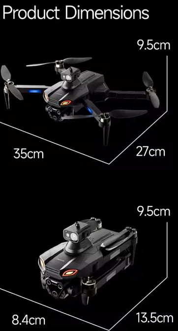 4DRCS M7 GPS 8k великий 4.5 дюймів екран квадрокоптер. Харків - фото 1