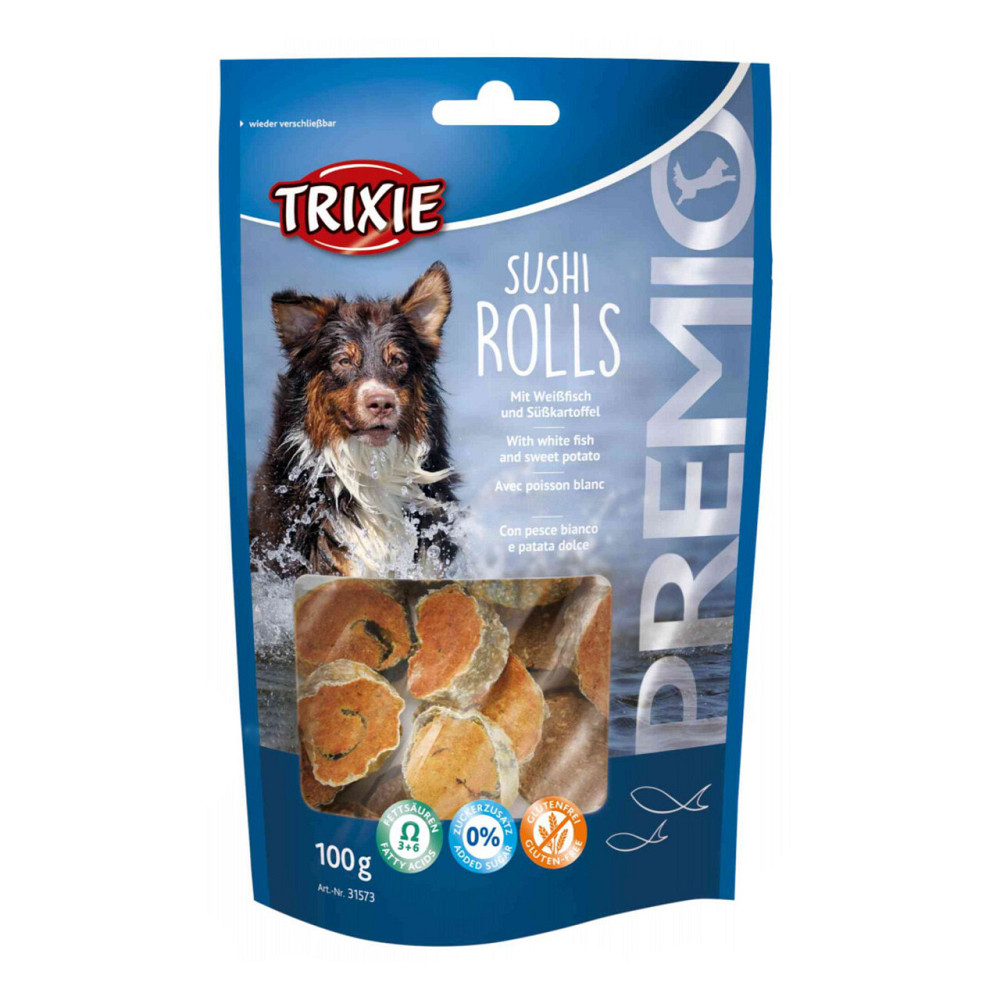 Ласощі для собак Trixie (TX-31573) Sushi Rolls роли для собак з рибою 100 г Вінниця - фото 1