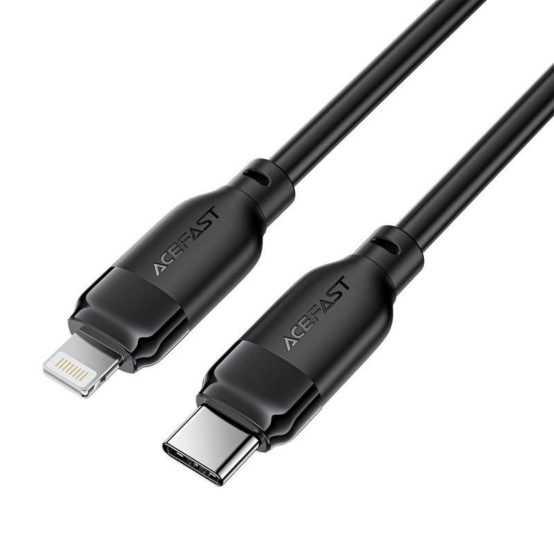 Кабель ACEFAST C16-01 TPU charging data cable USB-C to L Black Одесса - изображение 3