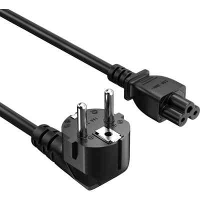 Кабель питания C5 1.0m black ColorWay (CW-CBP084-BK) Винница