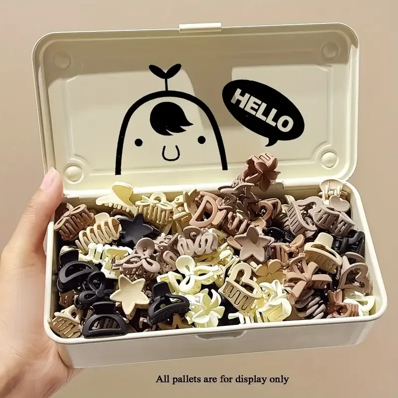 Набор мини-крабиков для волос 10 шт – случайный выбор, нюдовые цвета Киев - изображение 5