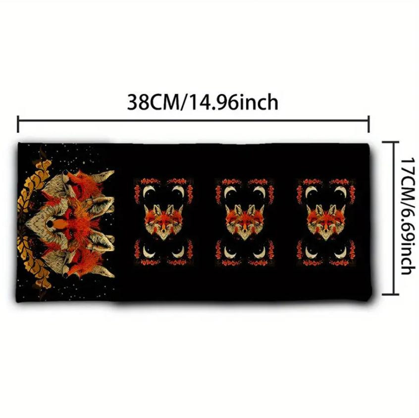 Сумка для хранения карт Таро 38×17 см с лисами и лунными символами — футляр для рун и карт Киев - изображение 4