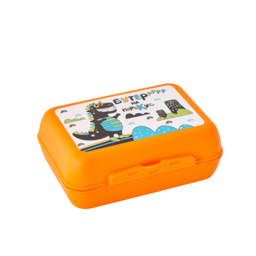 Ланч-бокс з декором Buddy світло-помаранчевий Алеана Житомир - изображение 1