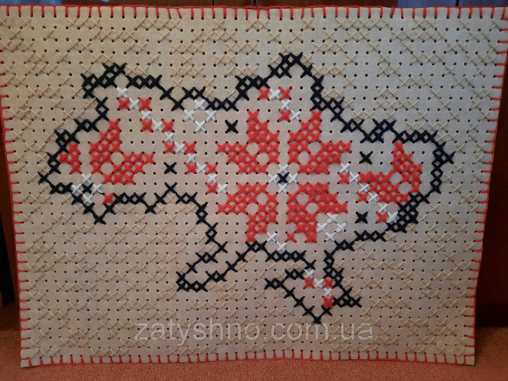 Картина вышитая карта Украины 93*70 см( ручная работа) Киев - изображение 3