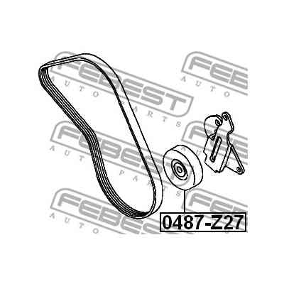 Ролик натягувача ременя Febest 0487-Z27 Вінниця