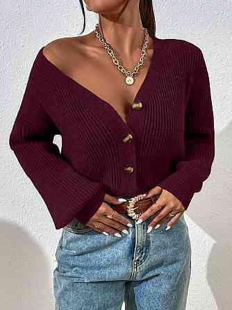 Жіночий стильний кардиган акрил/вовна Бордо Одеса