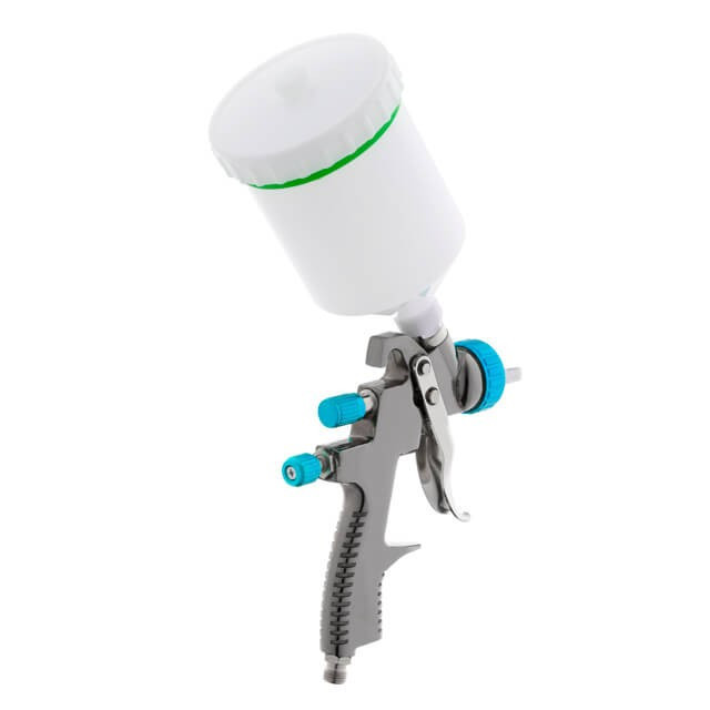 Краскопульт пневматичний LVLP BLUE INTERTOOL PT-0134 : 200 л/хв, діаметр форсунки 1.4мм, 600 мл бачок Київ - фото 9
