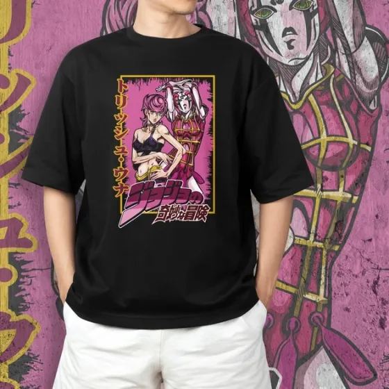 Футболка для подростка мальчика с принтом Джо Джо Триш Уна Размер 160 Anime10626 Днепр