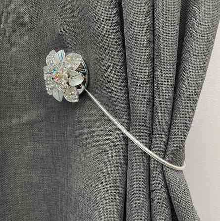 Магніти для штор та гардин "Flowers" набір 2 шт Різнокольоровий (81-229) Київ