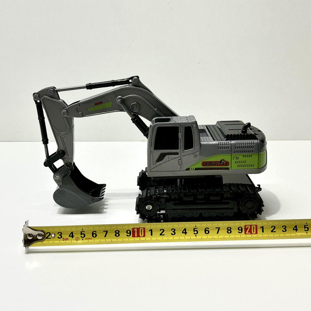 Екскаватор гусеничний на радіокеруванні з підсвічуванням та звуком Сірий (700-C2) Чернігів - фото 7