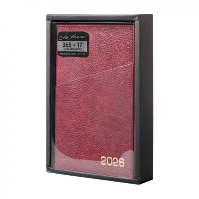 Еженедельник Leo planner А5 датированный 2026 "Credo", интегральный, бордовый, 368 страниц (252645) Винница - изображение 9