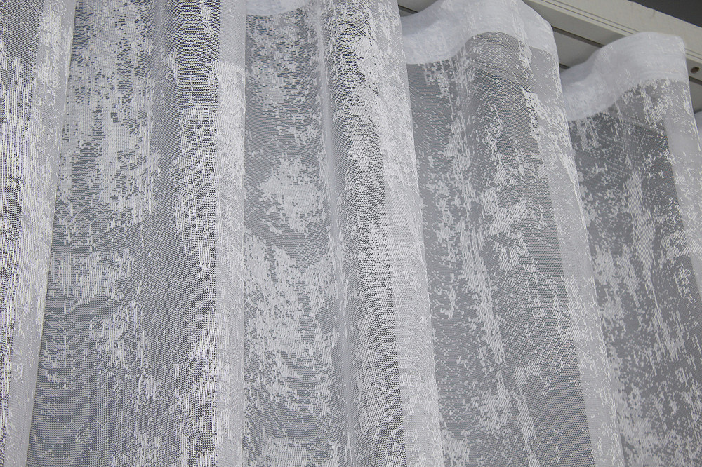 Тюль VR-Textil 1400т Мармур Жакард Білий 600х270 см (43-348) Київ - фото 7