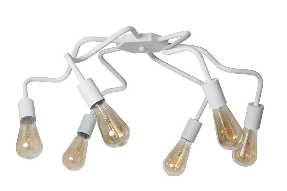 Потолочная люстра паук белая на 6 лампы Laminari NL 17503-6 WH Одесса - изображение 3