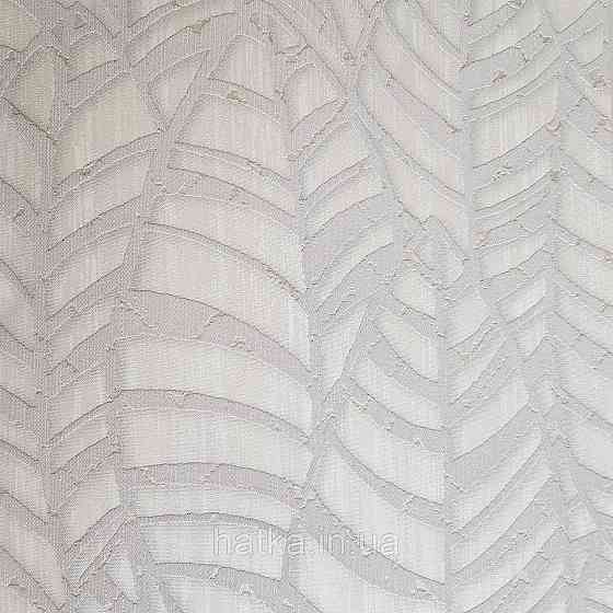 Шпалери метрові вінілові на флізелін Villa Marburg Lombardi геометрія абстракція листя бежеві на білому Київ