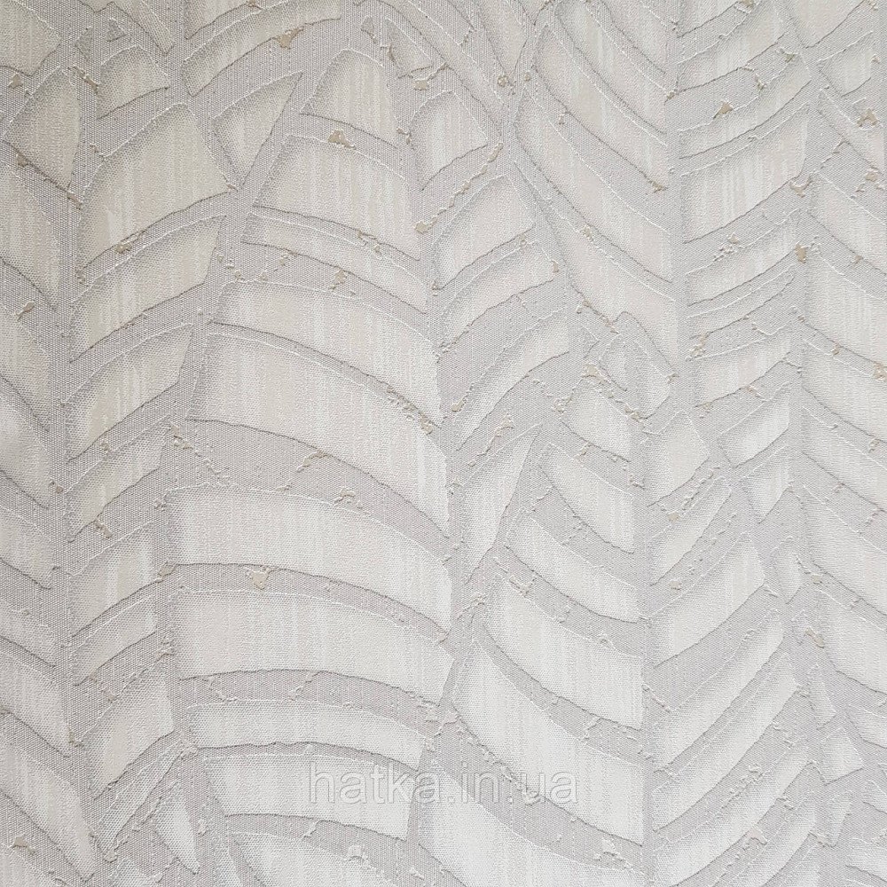 Шпалери метрові вінілові на флізелін Villa Marburg Lombardi геометрія абстракція листя бежеві на білому Київ - фото 3