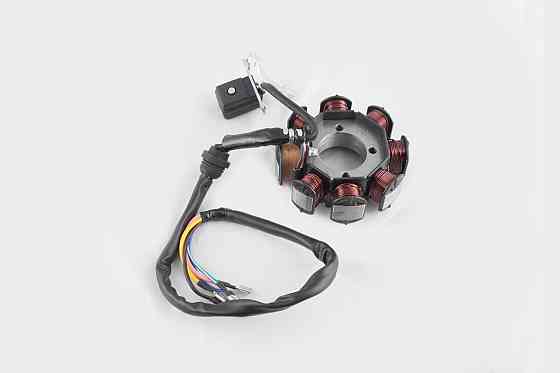 Статор генератора мотоцикл 4T CB/CG 150 (7+1 катушек, 5 проводов) Мукачево