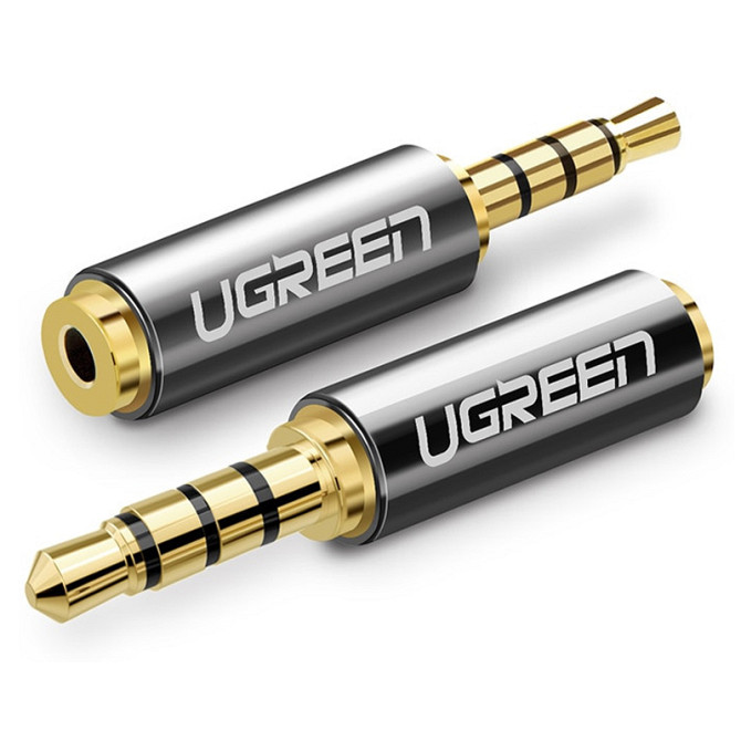 Перехідник Ugreen аудіо 3.5 mm штекер to 2.5 mm роз'єм 20502 (Сірий) Миколаїв - фото 1
