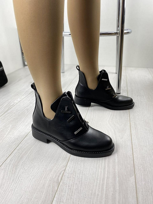 Черевики жіночі MENGTING чорні еко-шкіра 40р. (1187-1) Коломия - фото 1