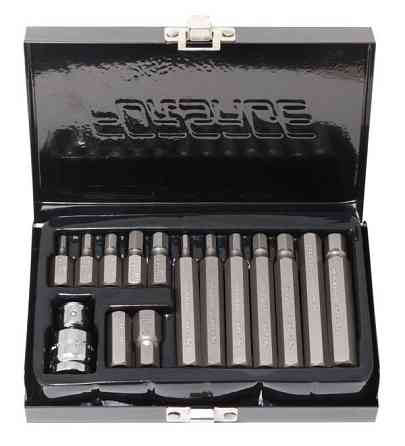 Набор бит HEX с битодержателем,15 предметов 1/2