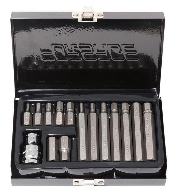 Набір біт 15пр. 1/2" Hex з бітотримачем (H10, H12, H4, H5, H6, H7, H8 мм) Одеса - фото 1