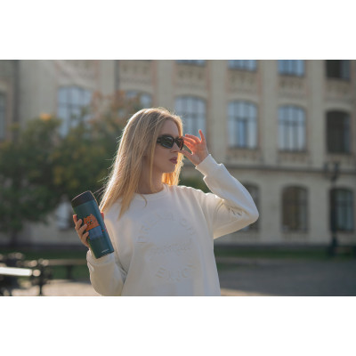 Термочашка Ardesto Coffee Тime Red Cat 450 мл Синя (AR2645CG) Винница - изображение 4