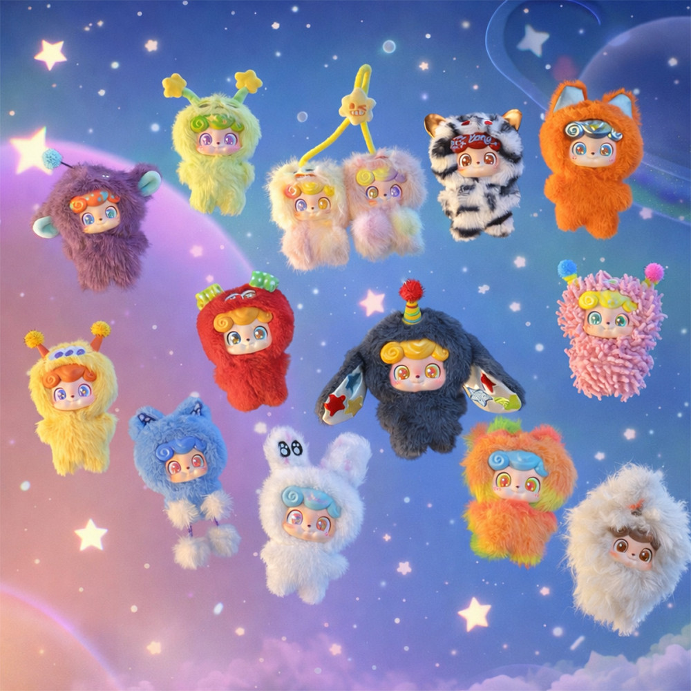 Колекційна м'яка іграшка з кільцем POP TOP JOTOYS серії Q.Kid - Космо-хвилі Дніпро - фото 17