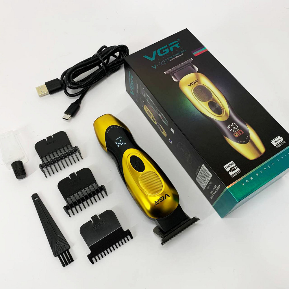 Машинка для стрижки короткої стрижки, Професійний тример з насадками Профі машинка для волосся SZ-16 Івано-Франківськ - фото 1