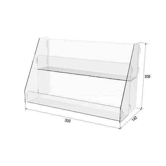 Товарная горка EKOSTAR на 2 ячейки из акрила Киев