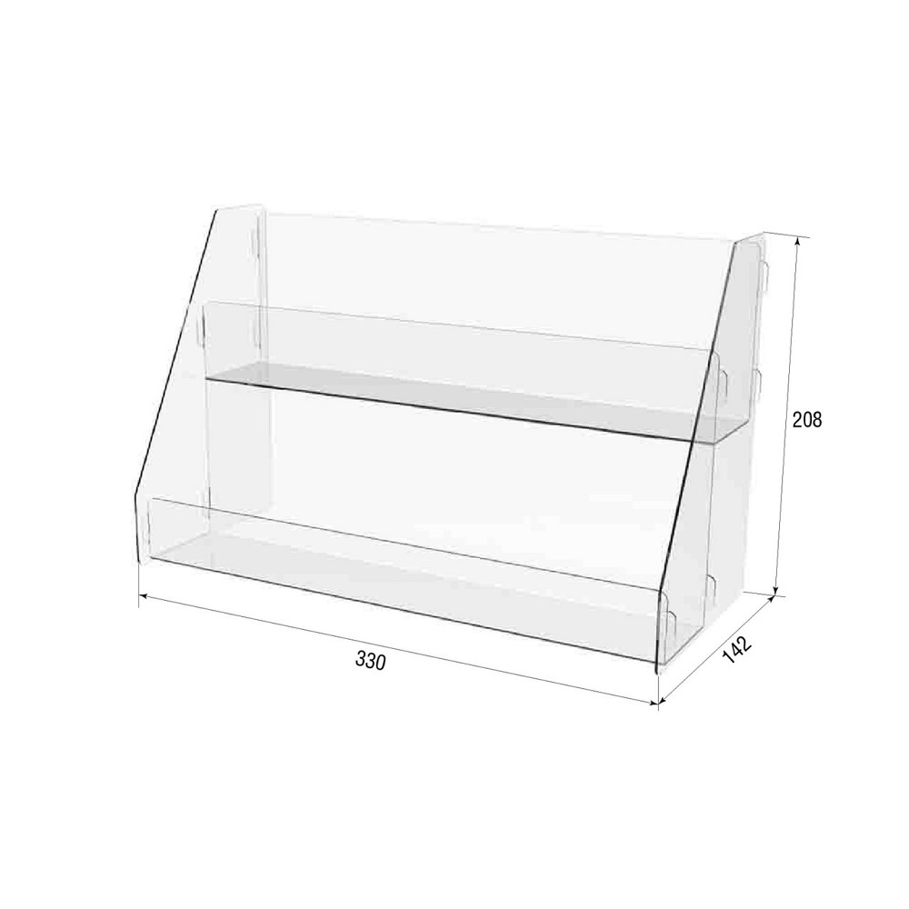 Товарная горка EKOSTAR на 2 ячейки из акрила Киев - изображение 3