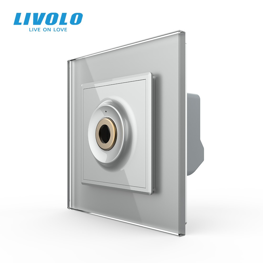 LIVOLO Бездотиковий вимикач 1 сенсор Livolo сірий Sense (VL-C7FCU1-2IP) Коломия - фото 1