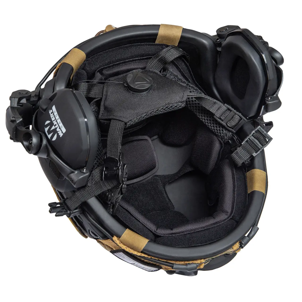 Шолом Fast Team Wendy Helmet NIJ IIIA + навушники Walkers Razor Slim + чебурашки + кавер (розмір L) Київ - фото 3