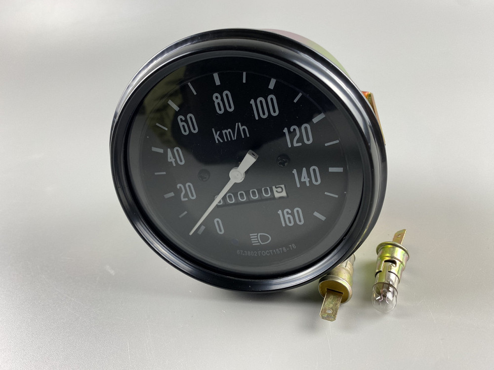 Спідометр механічний ГАЗ-53 УАЗ діаметр 100 мм 0-160 км підсвічування 12В Мукачево - фото 9