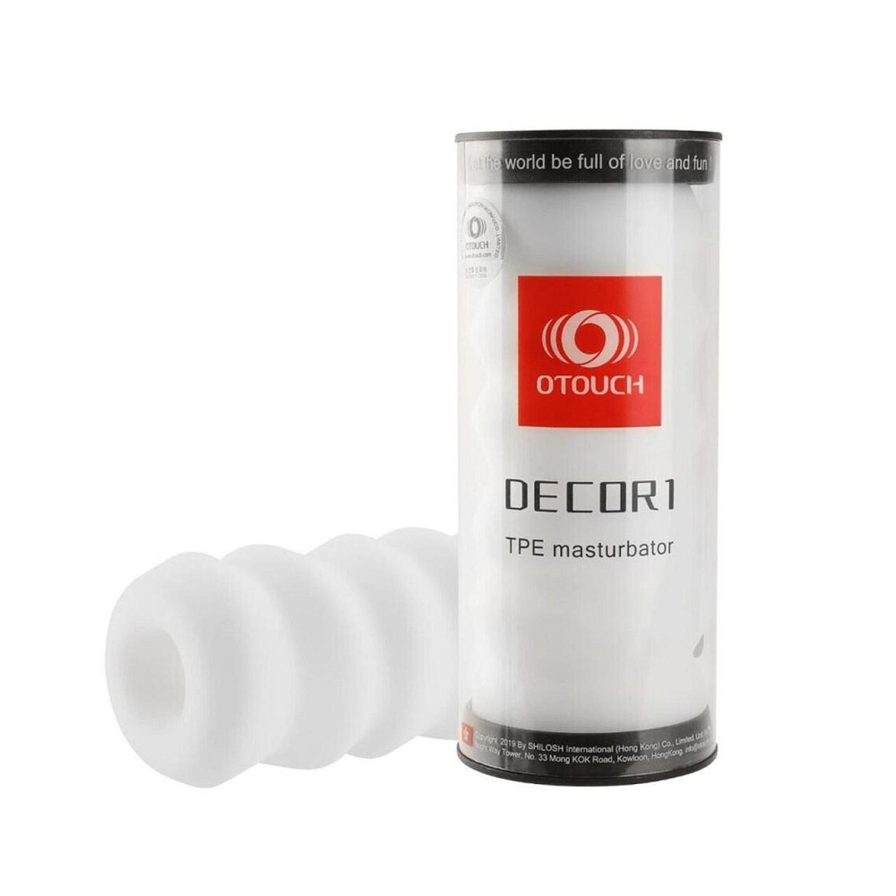 Мастурбатор Otouch DECOR 1-D, ефект всмоктування, реберця-кільця, звужений діаметр Sex Aura Київ - фото 6