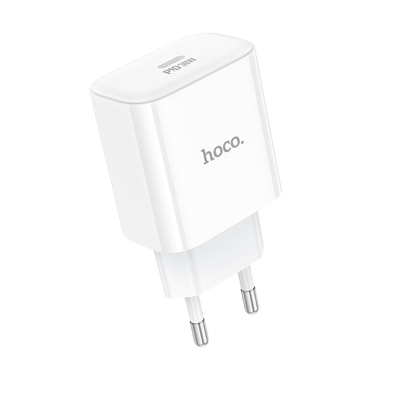 Мережевий зарядний пристрій HOCO C76A Pro Majestic single port PD30W charger White Одеса - фото 1