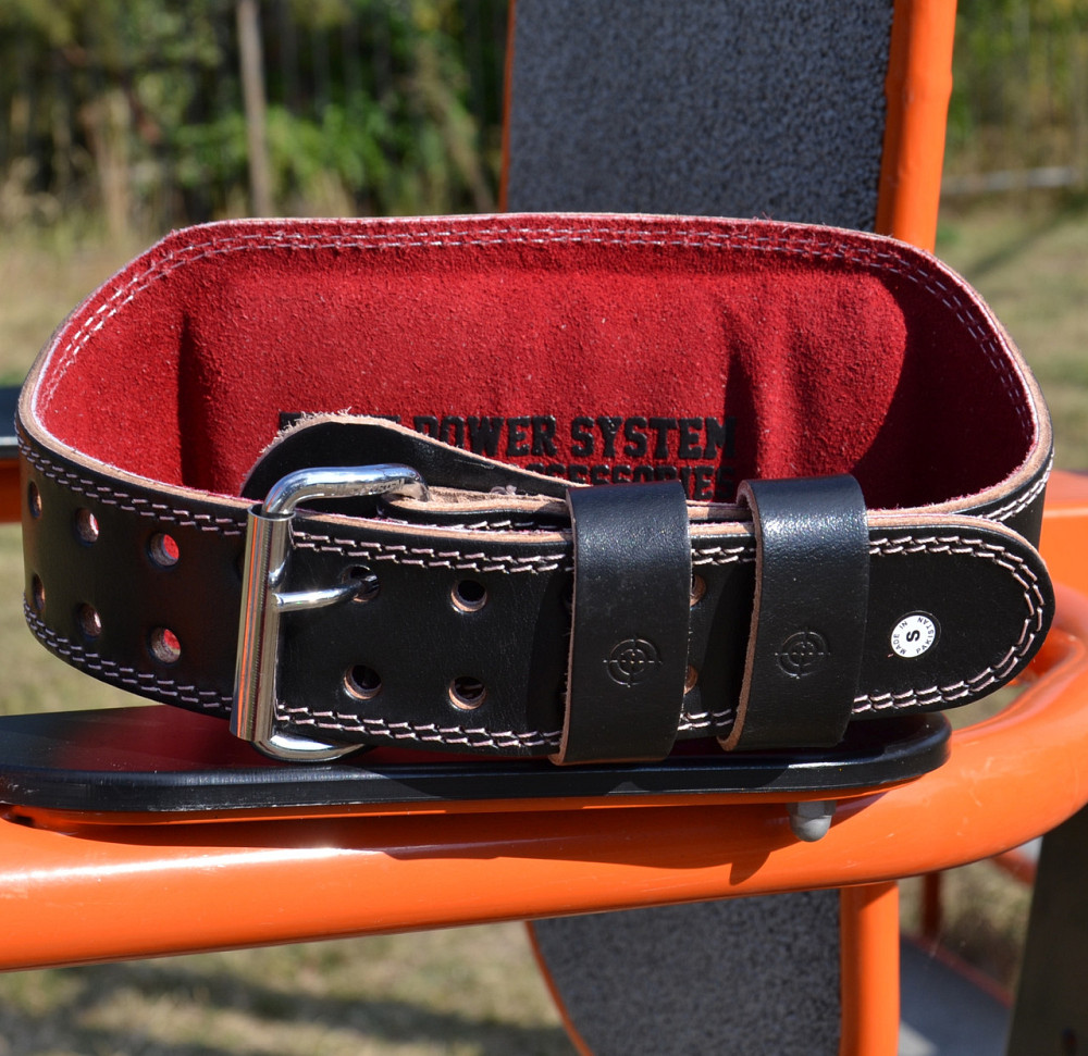 Пояс для важкої атлетики Power System PS-3030 Elite Edition шкіряний Black M Кам'янське - фото 8