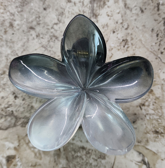 Заколка-крабік квітка 8 см Смела - изображение 2