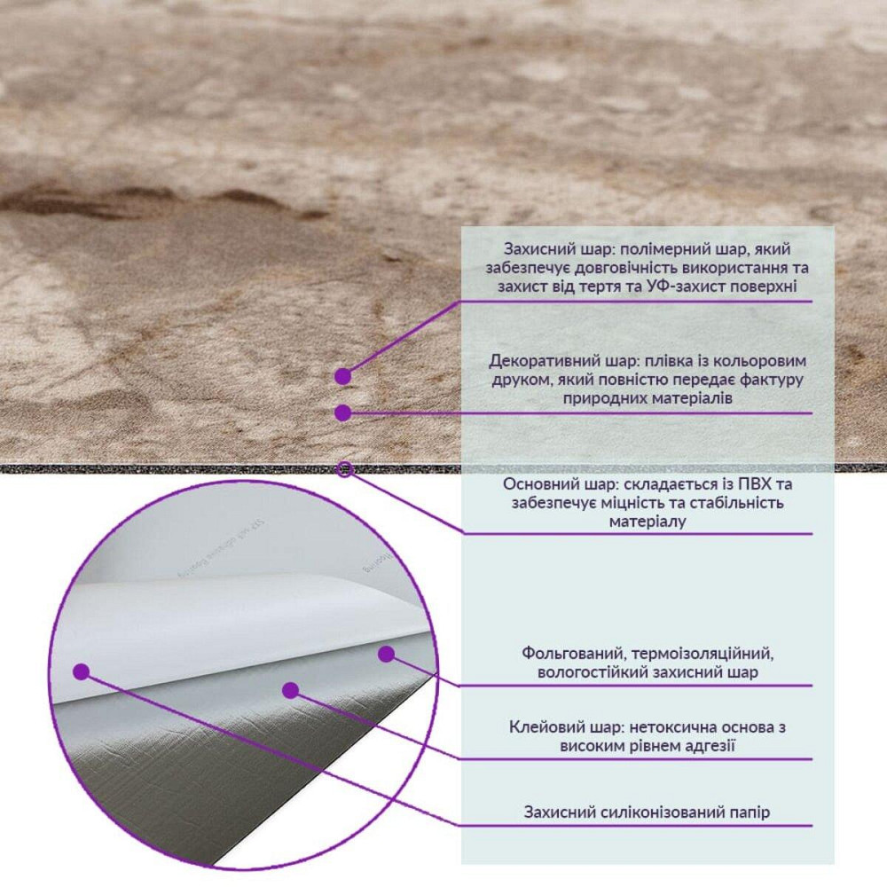 Самоклеющаяся виниловая плитка 600х300х1,5мм, цена за 1 шт. (СВП-116) Глянец SW-00000864 Киев - изображение 3