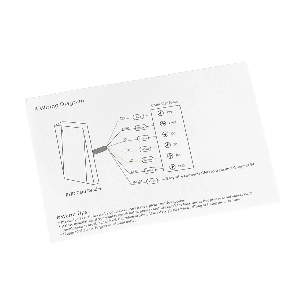 Зчитувач карт EM-Marine, HID та Mifare Trinix TRR-1108EHMW водонепроникний (71-00154) Київ - фото 7