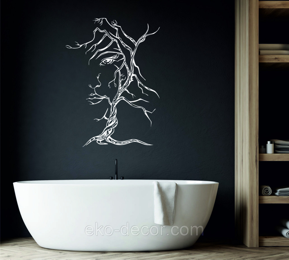 Декоративное настенное Панно «Дерево лицо» Декор на стену 50*36 см, Белый Киев - изображение 10