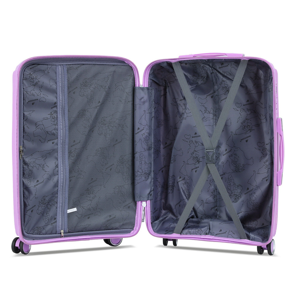 Валіза поліпропіленова MADISSON 51103 велика 77 см Бузкова Київ - фото 20