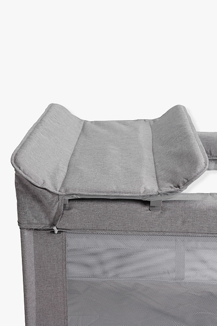 Ліжко-манеж дитяче з другим ярусом та пеленатором VELANO Tino, light grey Київ - фото 6