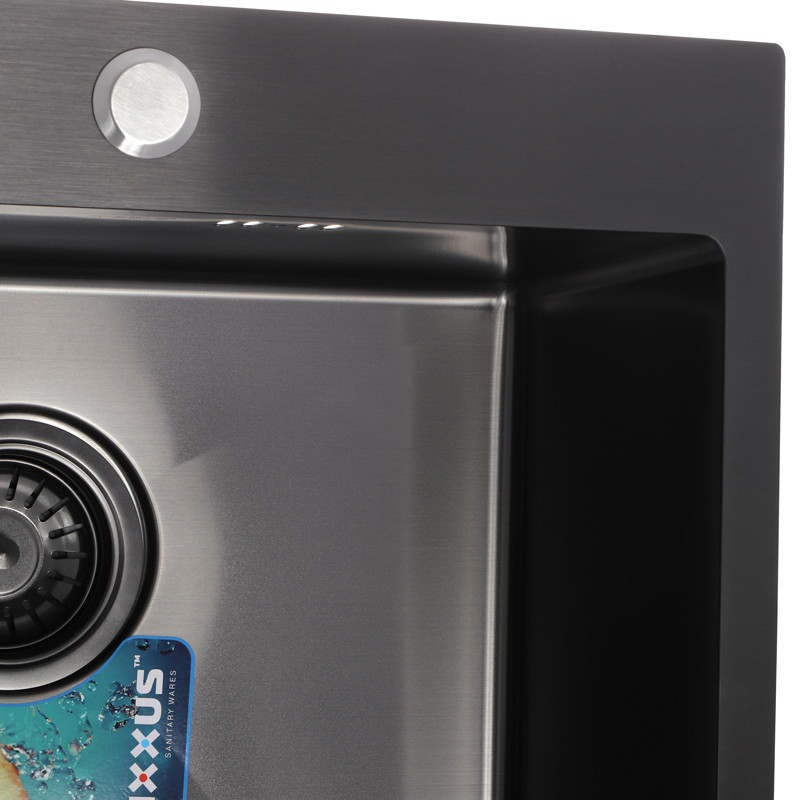 Кухонна мийка Mixxus чорна MX5843-200x1.0-PVD (MX0576) Харків - фото 4