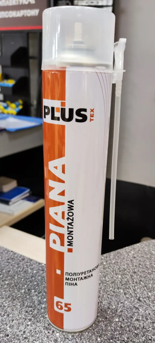 Піна монтажна ручна 65 PLUSTEX 800 мл Киев - изображение 1