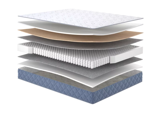 Ортопедичний матрац Козак кокос (незалежний пружинний блок) ТМ МатроЛюкс 150х190 Харків