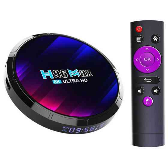 Смарт ТВ приставка H96 Max RK3528 4/32 Гб Smart TV Box Android 13 Андроїд ТВ бокс Київ