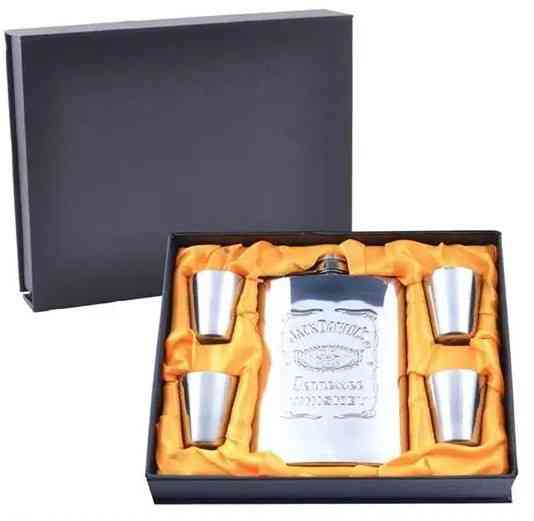 Подарунковий набір із Флягою і рюмками Jack Daniel's (метал) Дніпро