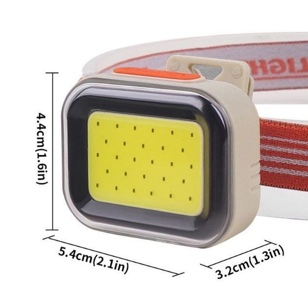 Мощный фонарь на голову CY-2027-B-COB(white+red), Налобник туристический, ZC-911 Налобная лампа Київ - фото 3