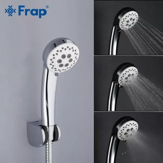 Смеситель для ванны с душевым гарнитуром Frap F2241 белый/хром Киев