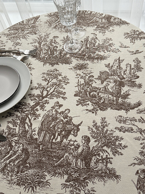 Ecotton Скатертина столова Ecotton DUCK 170х200 см водовідштовхувальна Italiano бежевий (30497 Коломыя - изображение 3