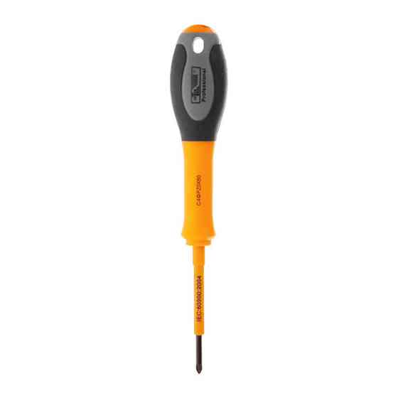 Викрутка хрестова ізольована PZ0, 60 мм 1000 В INTERTOOL VT-3220 Київ